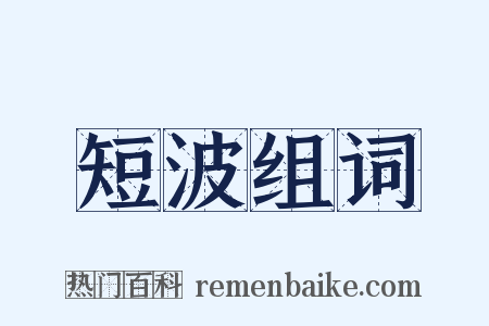 短波组词是什么意思的图片